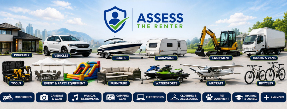 Assess The Renter — protecting property, vehicles, equipment and more